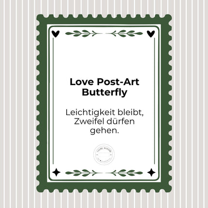 Love Post-Art Butterfly – Fine Art Print